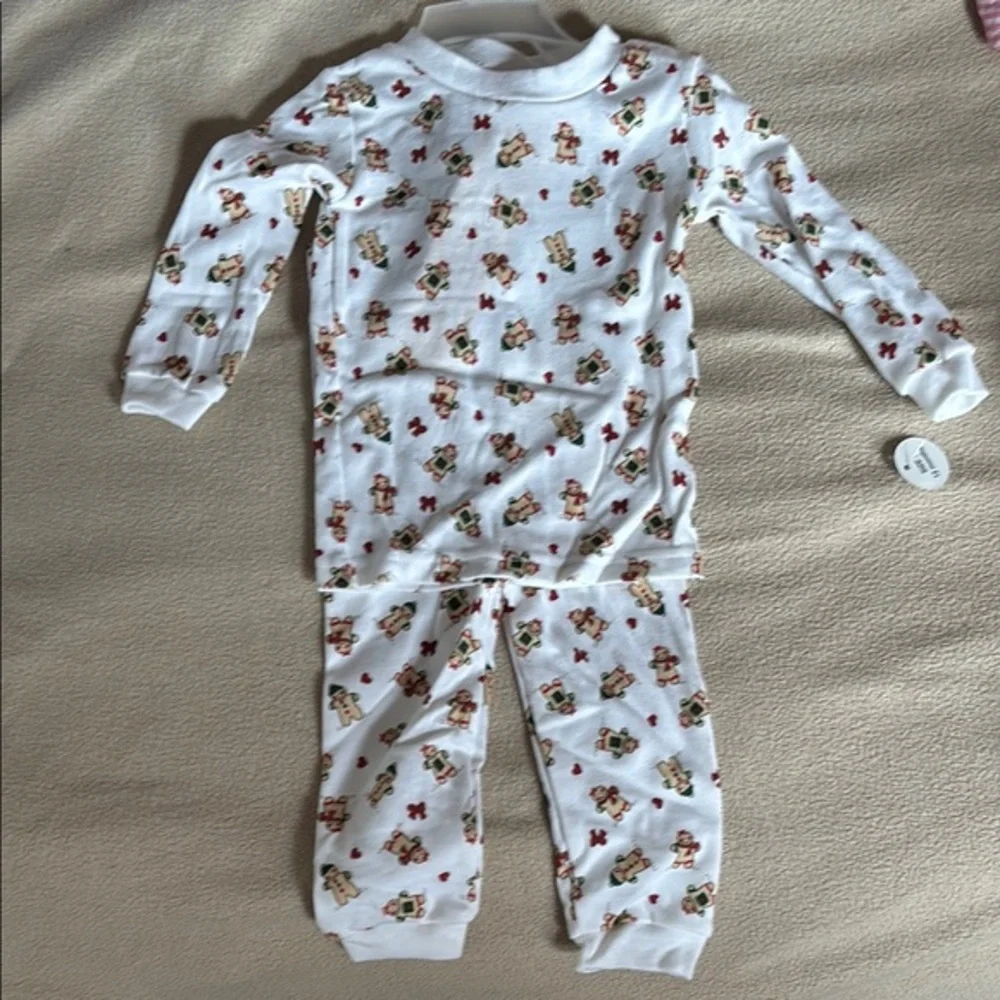 Kids White Gingerbread Pajamas